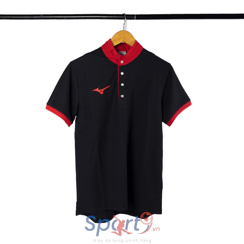 MIZUNO ÁO THỂ THAO POLO MIZUNO 32MA95S3 ĐEN ĐỎ
